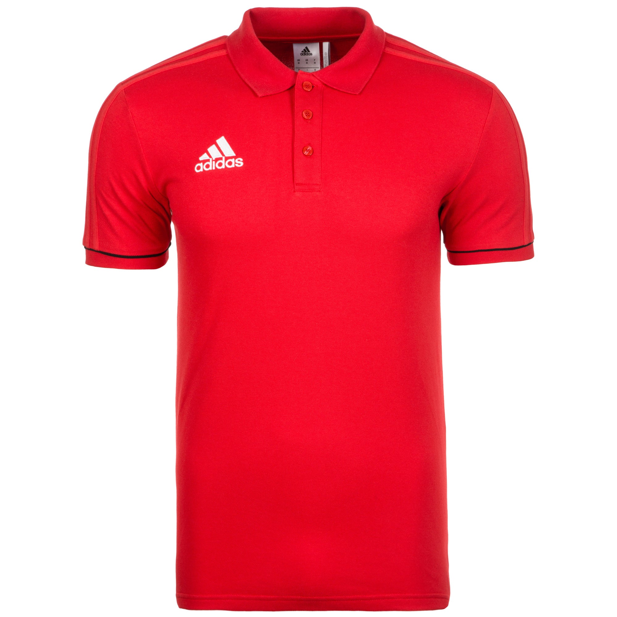 Adidas Tiro 17 Cotton Polo (Scarlet/Black)