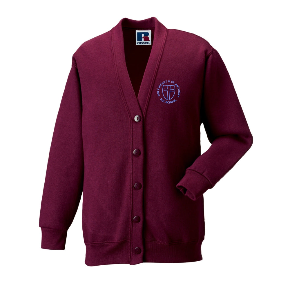 Holy Infants School Cardigan (Burgundy)