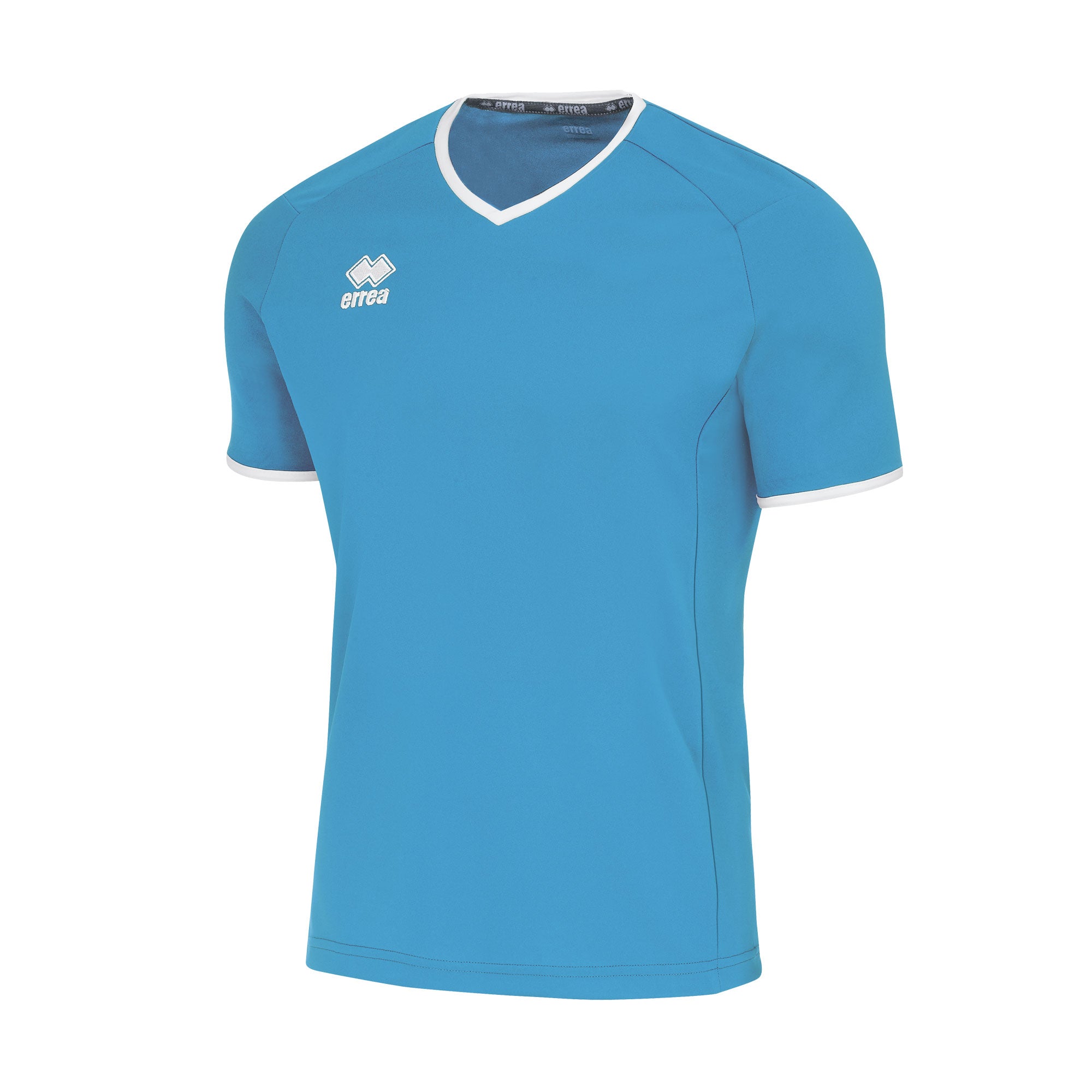 Errea Lennox Short Sleeve Shirt (Cyan/White)