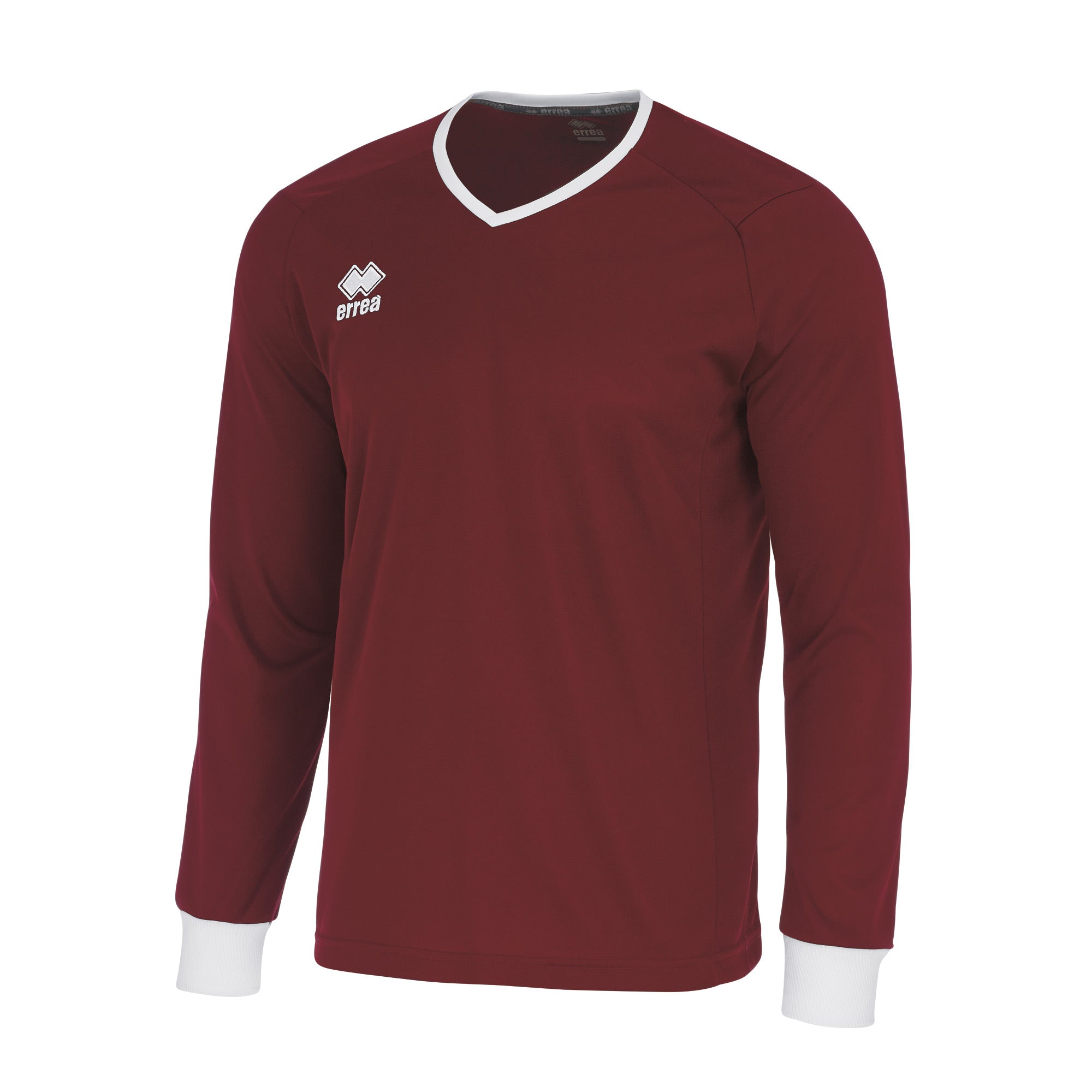 Errea Lennox Long Sleeve Shirt (Maroon/White)