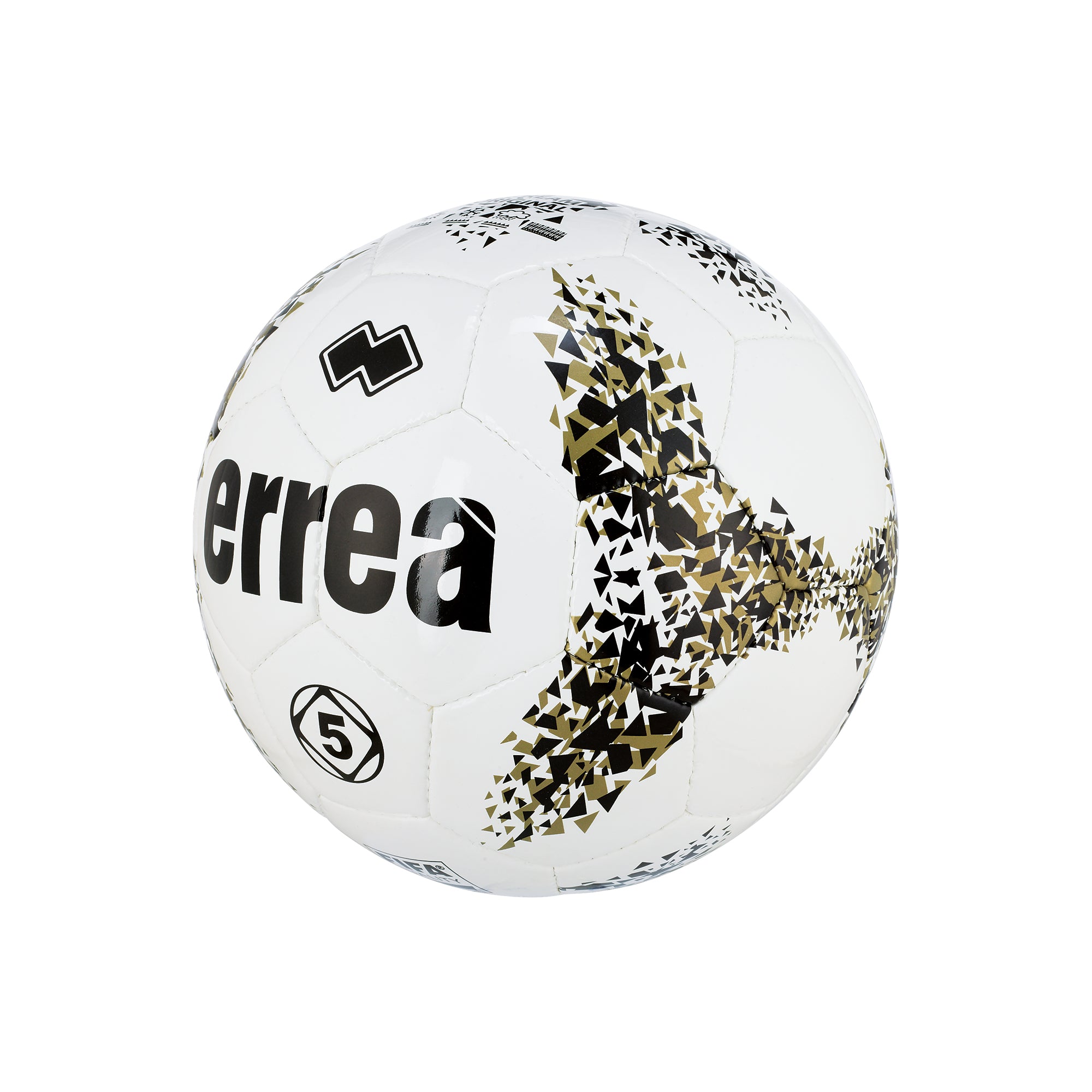 Errea Stream Original Elite Football (White/Black/Gold)