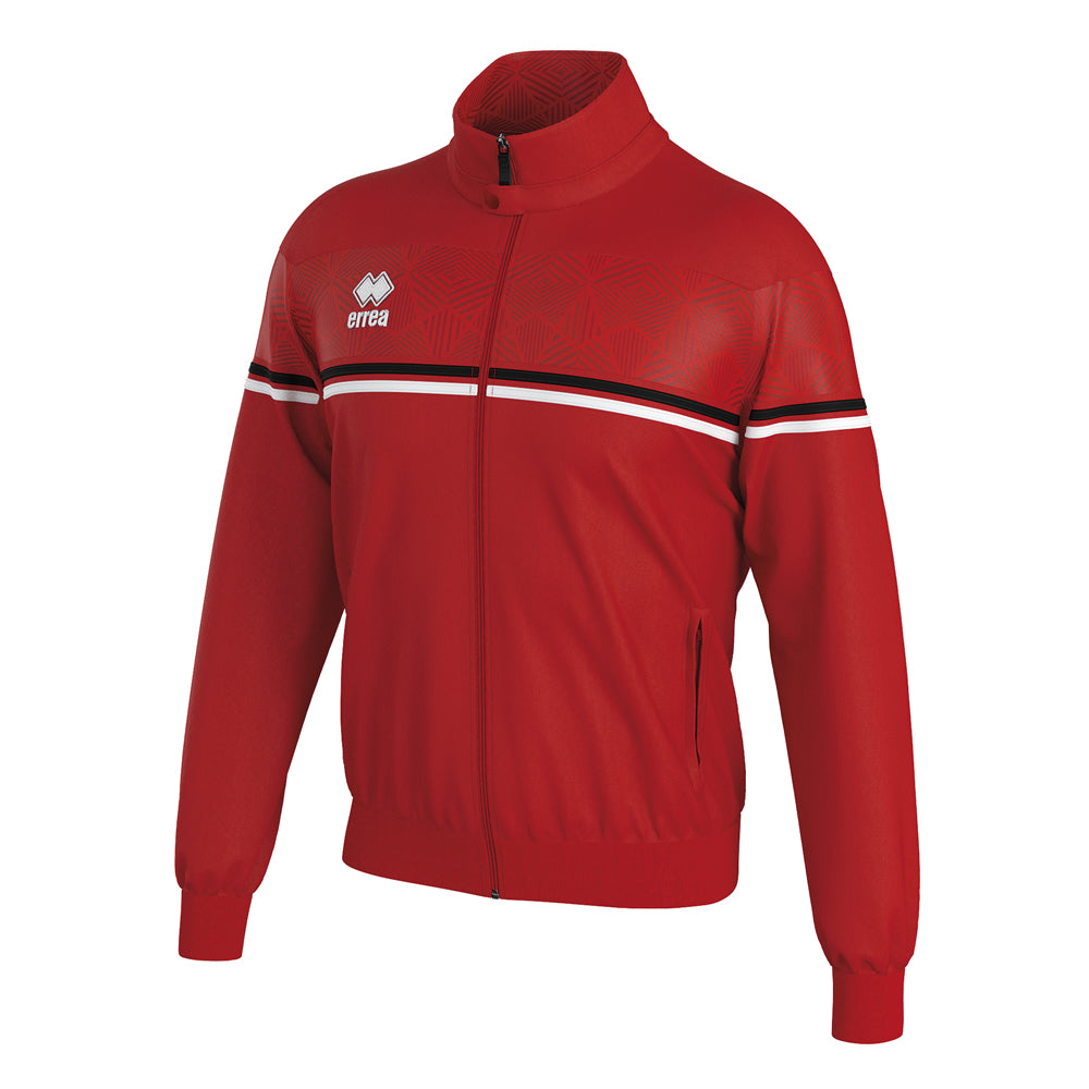 Errea Dexter Full-Zip Jacket (Red/Black/White)