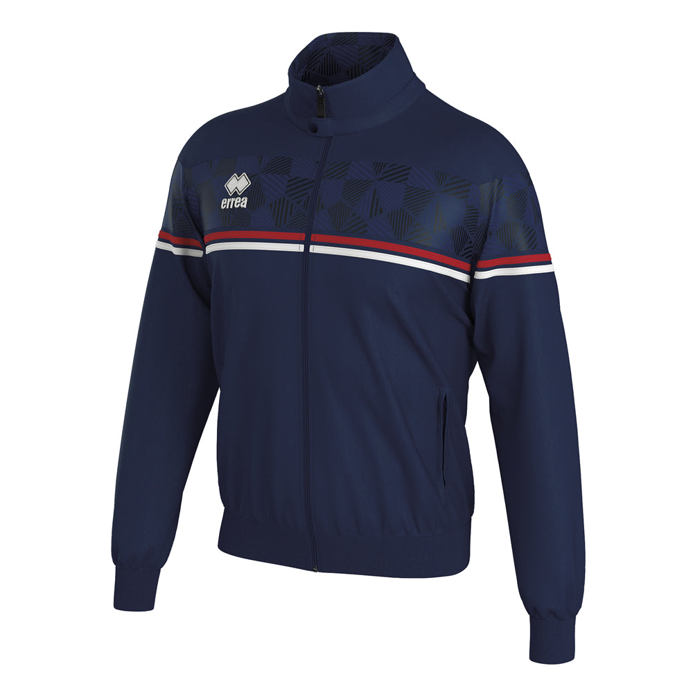 Errea Dexter Full-Zip Jacket (Navy/Red/White)