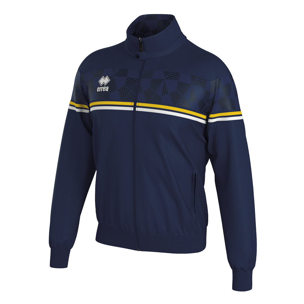 Errea Dexter Full-Zip Jacket (Navy/Yellow/White)