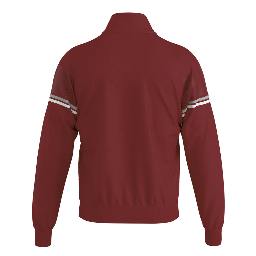 Errea Donovan Full-Zip Jacket (Maroon/Grey/White)