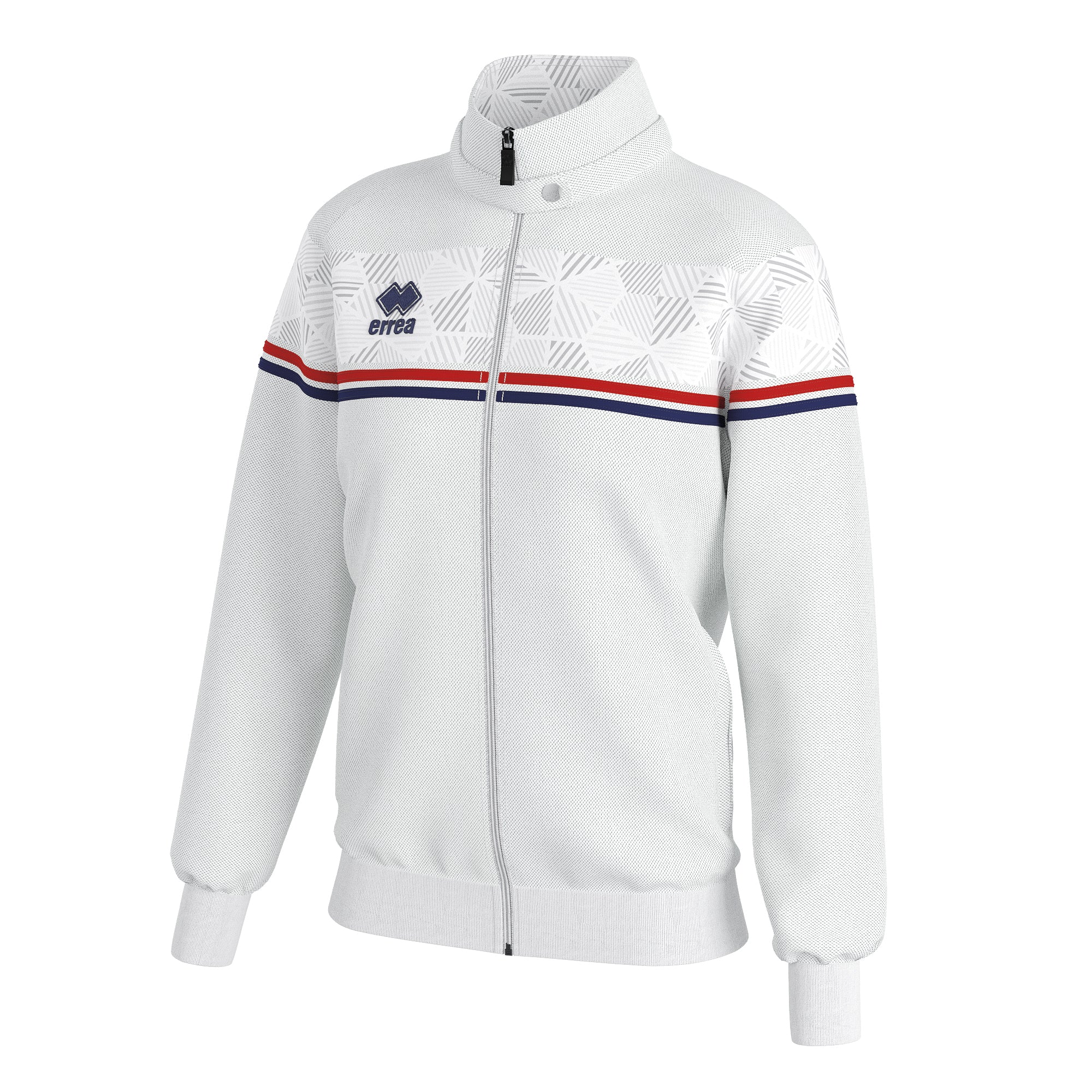 Errea Women's Diana Full-Zip Jacket (White/Red/Navy)