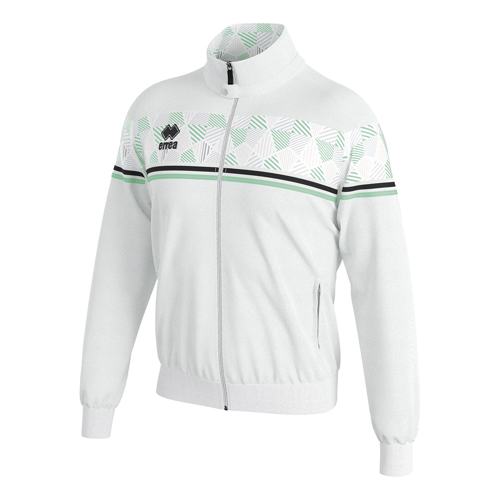 Errea Donovan Full-Zip Jacket (White/Black/After Eight)