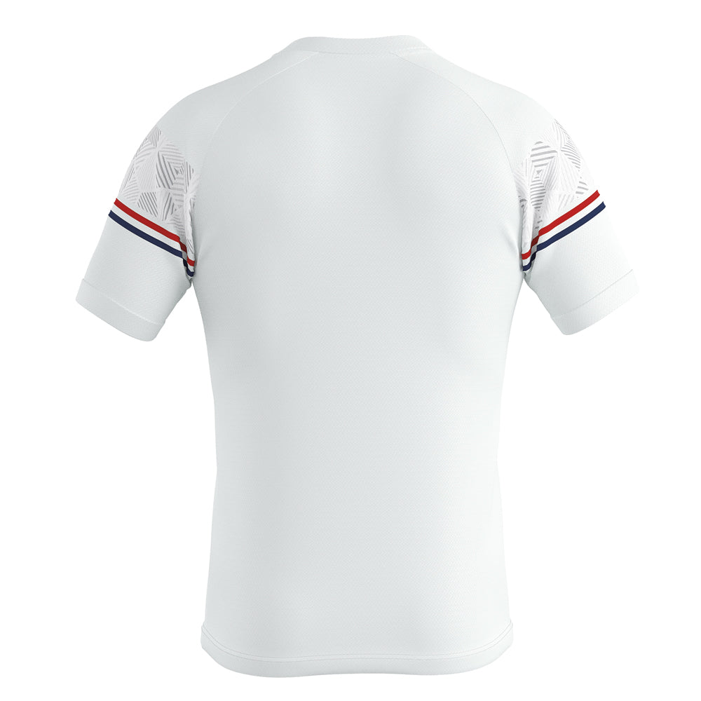 Errea Diamantis Short Sleeve Shirt (White/Red/Navy)