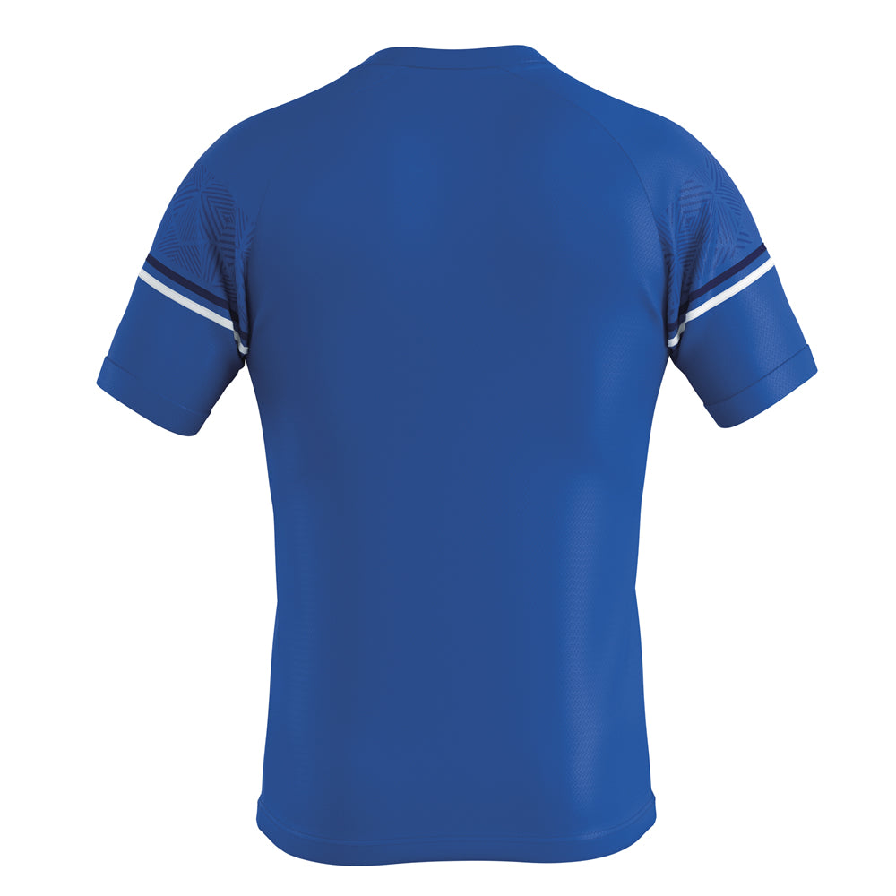 Errea Diamantis Short Sleeve Shirt (Blue/Navy/White)