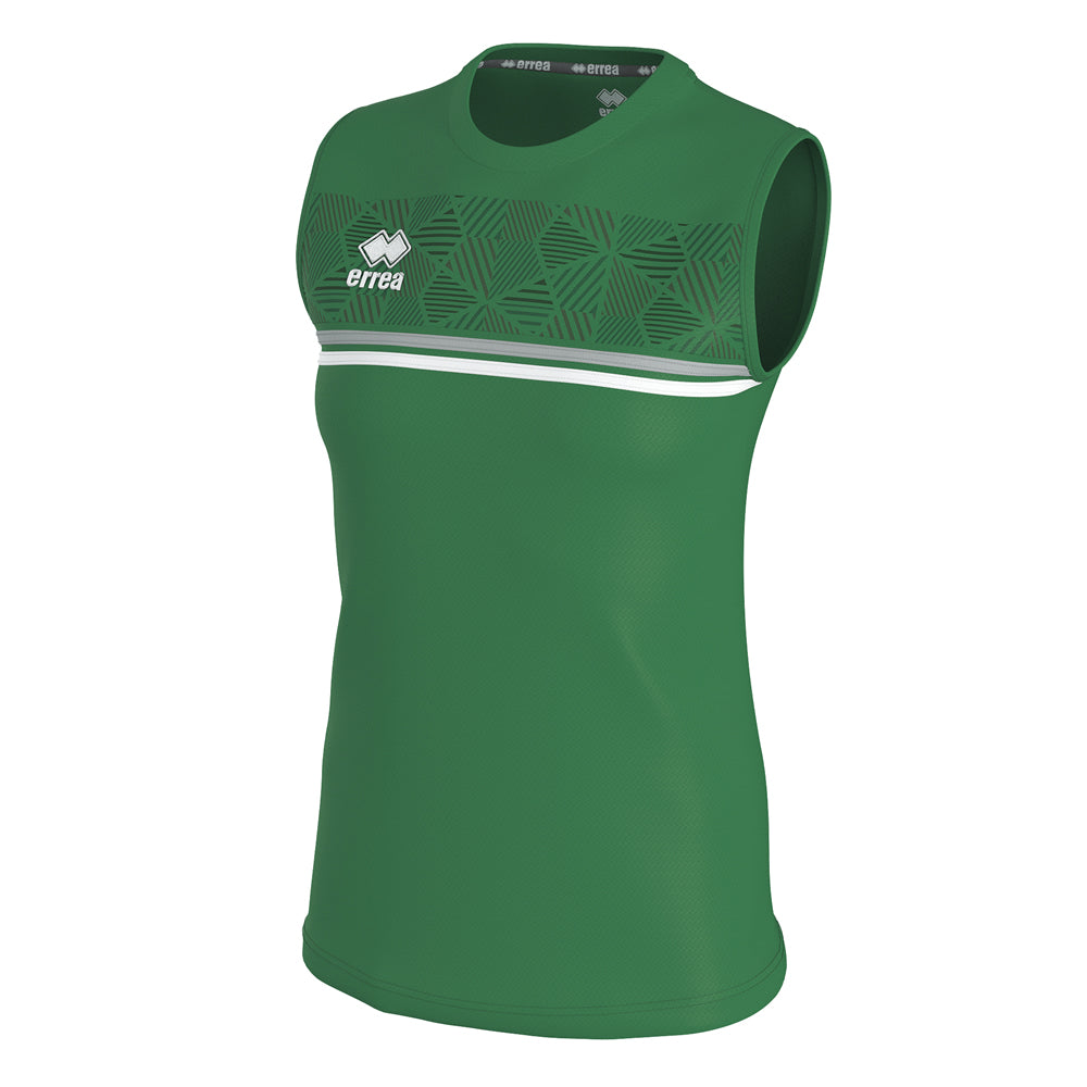 Errea Women's Divina Vest (Green/Grey/White)