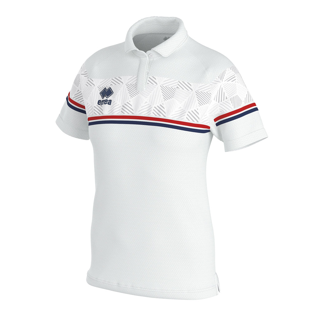 Errea Women's Darya Polo Shirt (White/Red/Navy)