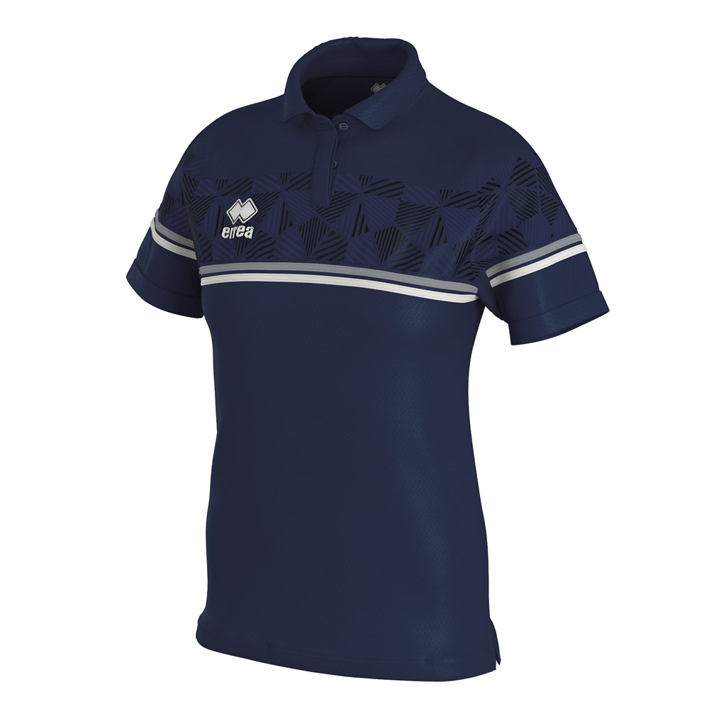 Errea Women's Darya Polo Shirt (Navy/Grey/White)