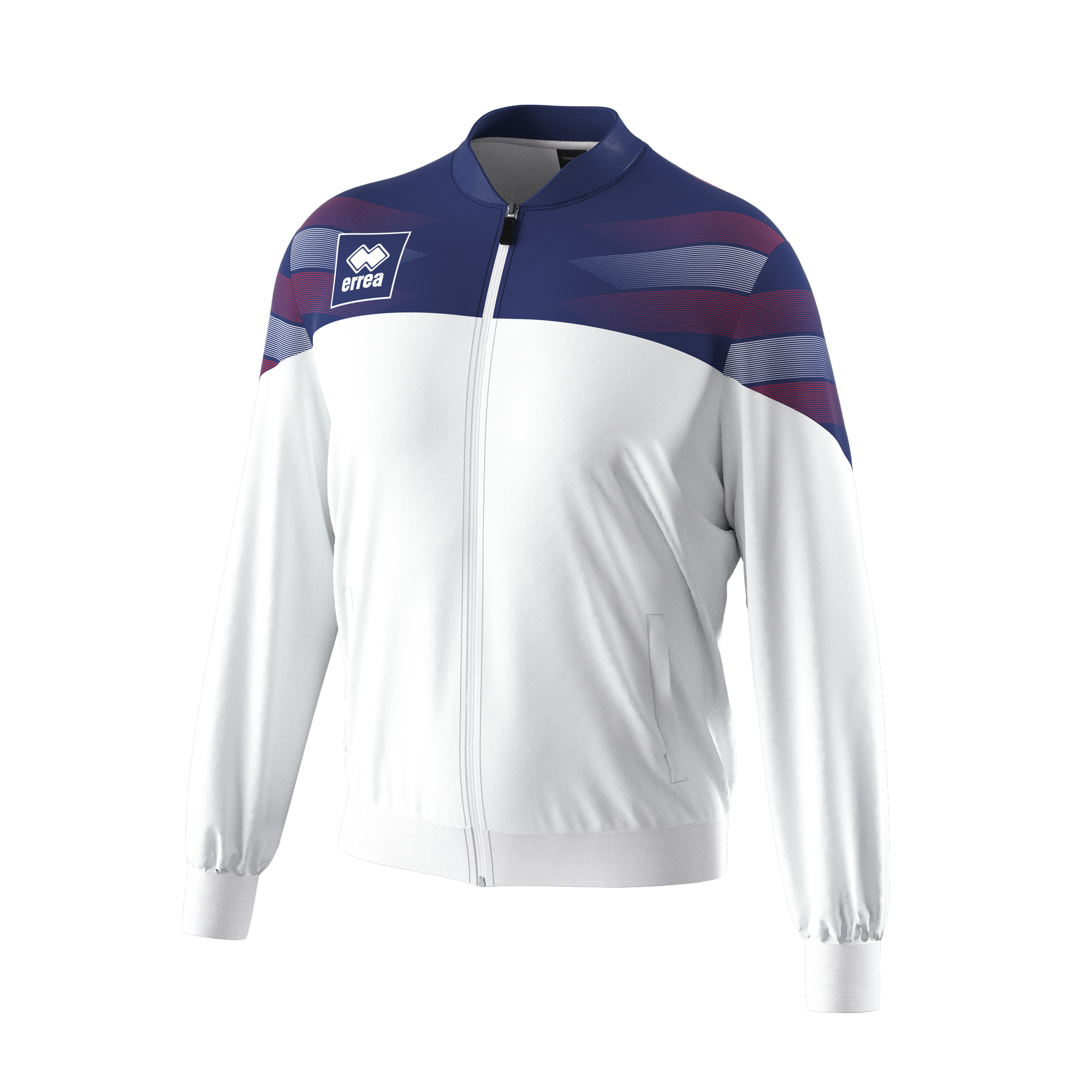 Errea Billy Jacket (White/Navy/Red)