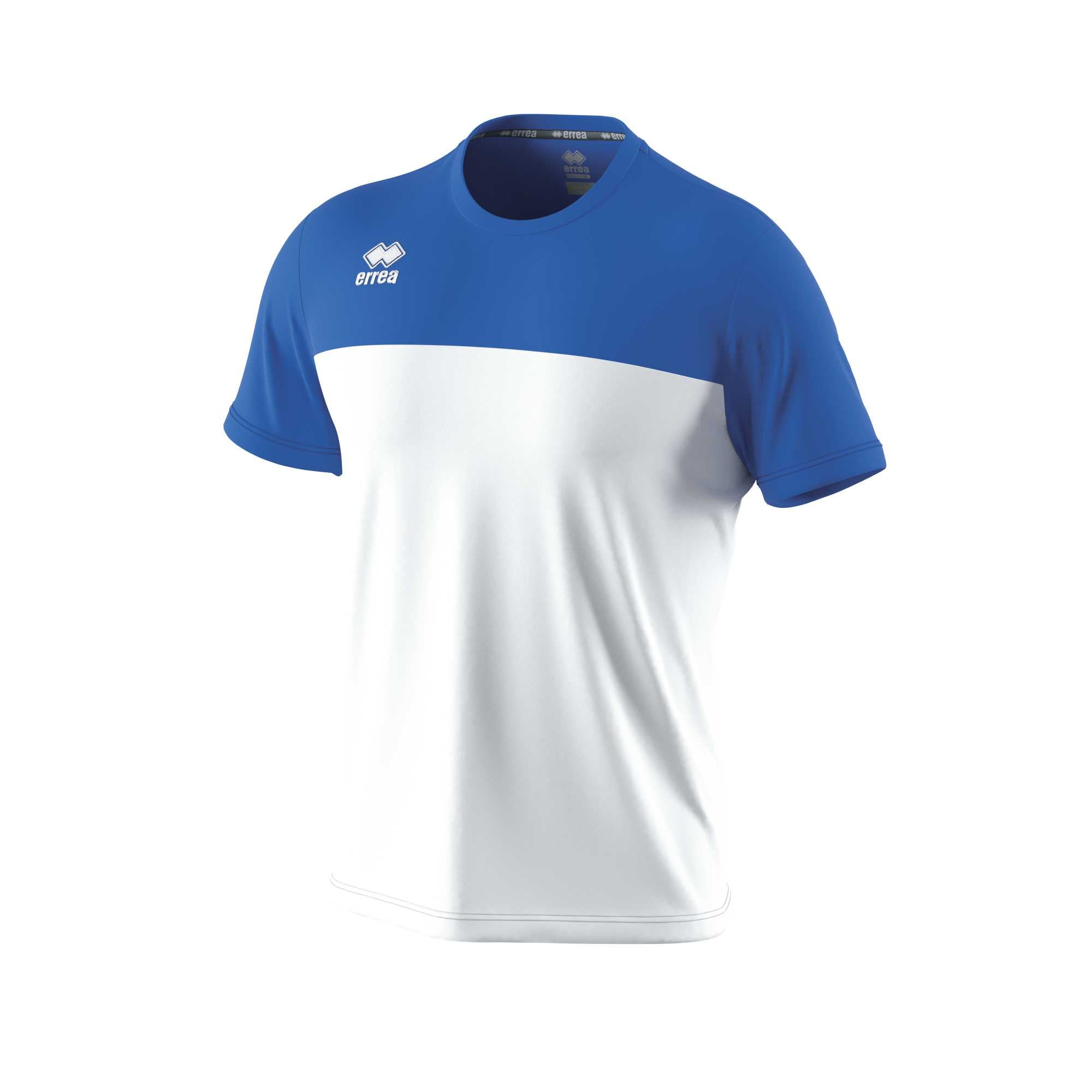 Errea Brandon Short Sleeve Shirt (White/Blue)