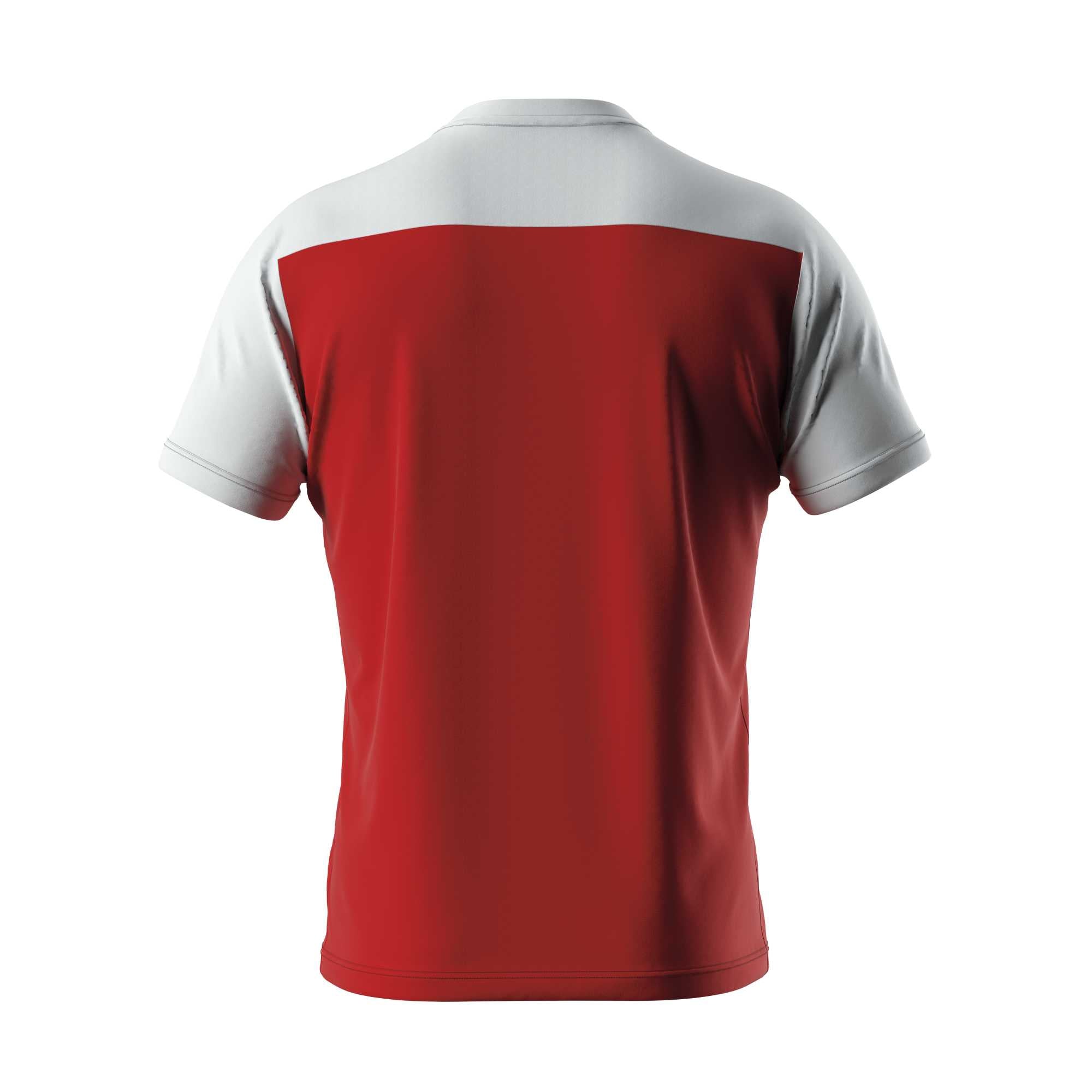 Errea Brandon Short Sleeve Shirt (Red/White)