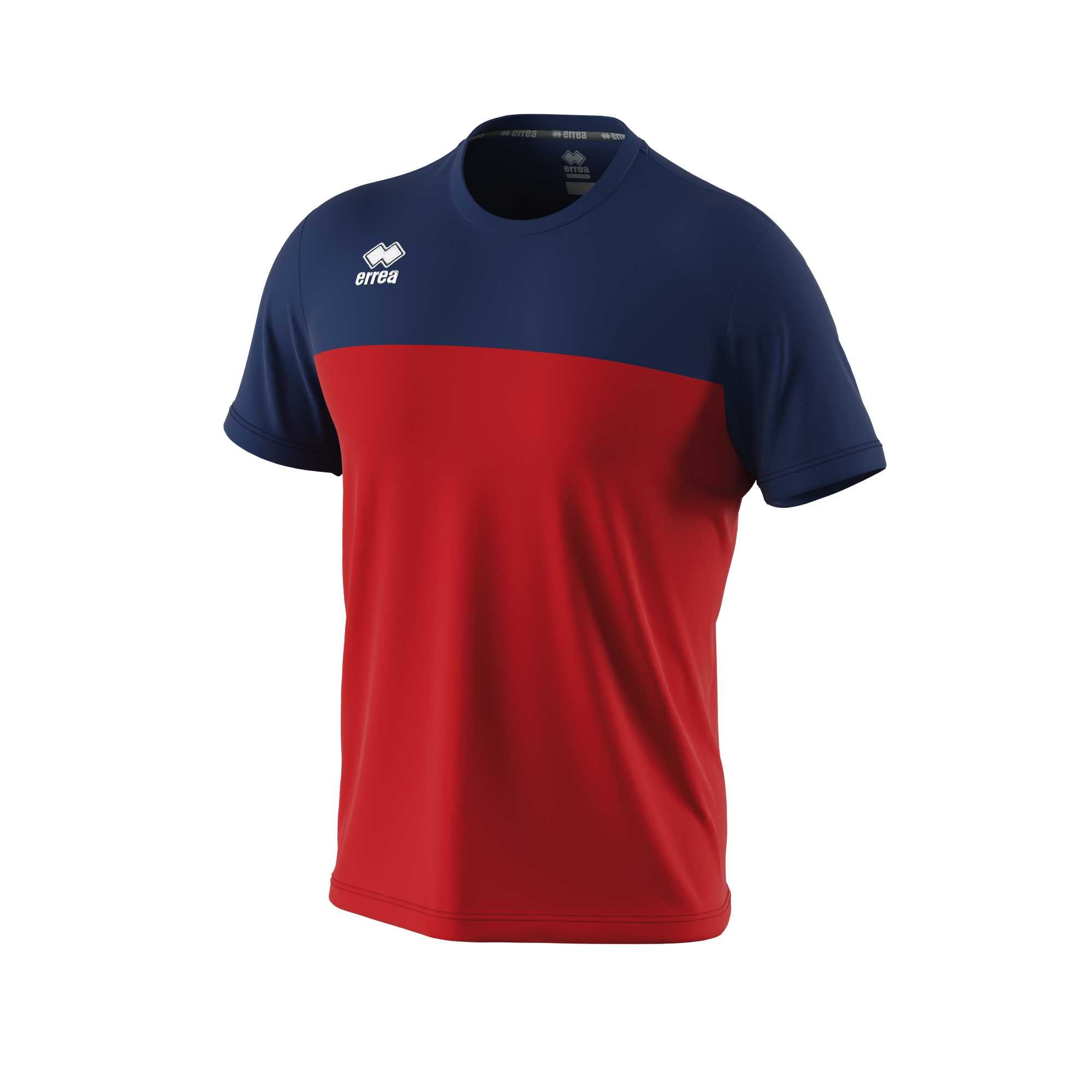 Errea Brandon Short Sleeve Shirt (Red/Navy)