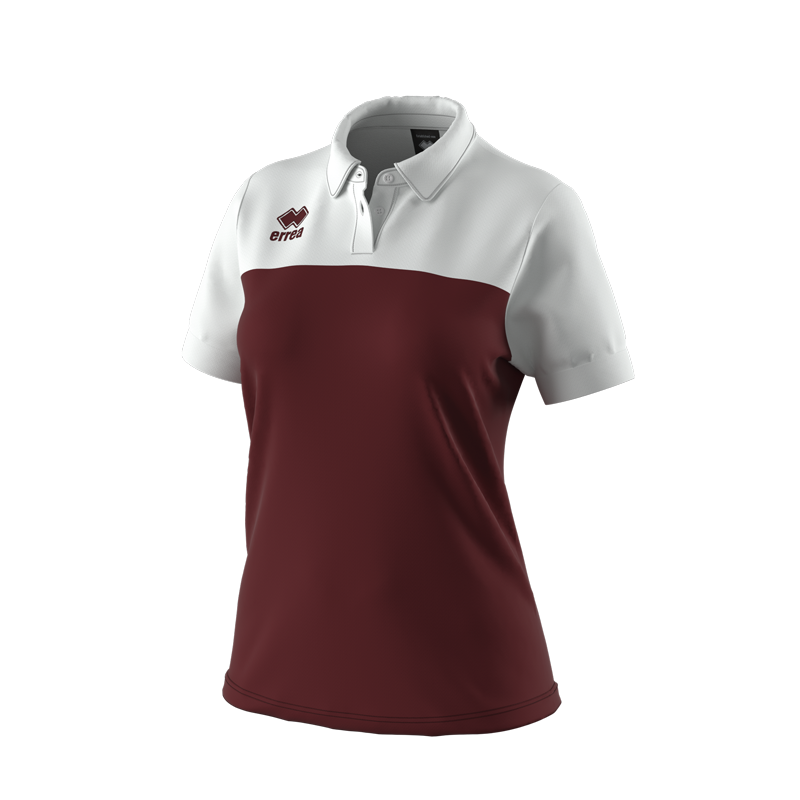 Errea Bonnie Polo Shirt (Maroon/White)