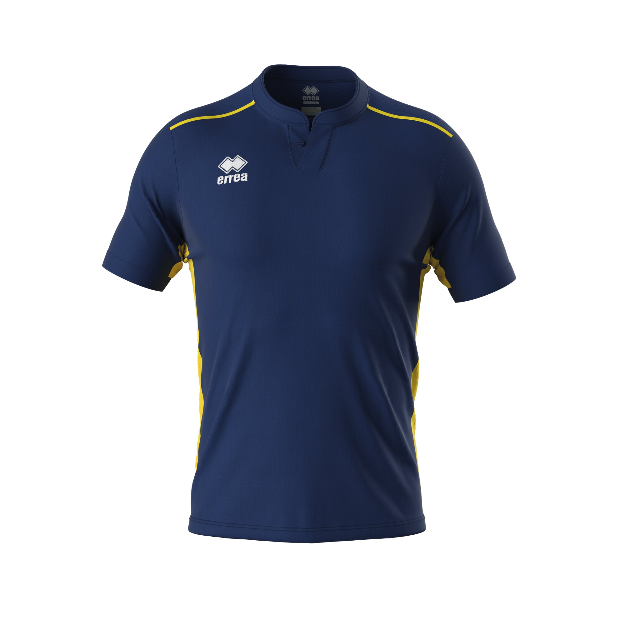 Errea Hector Short Sleeve Shirt (Navy/Yellow)