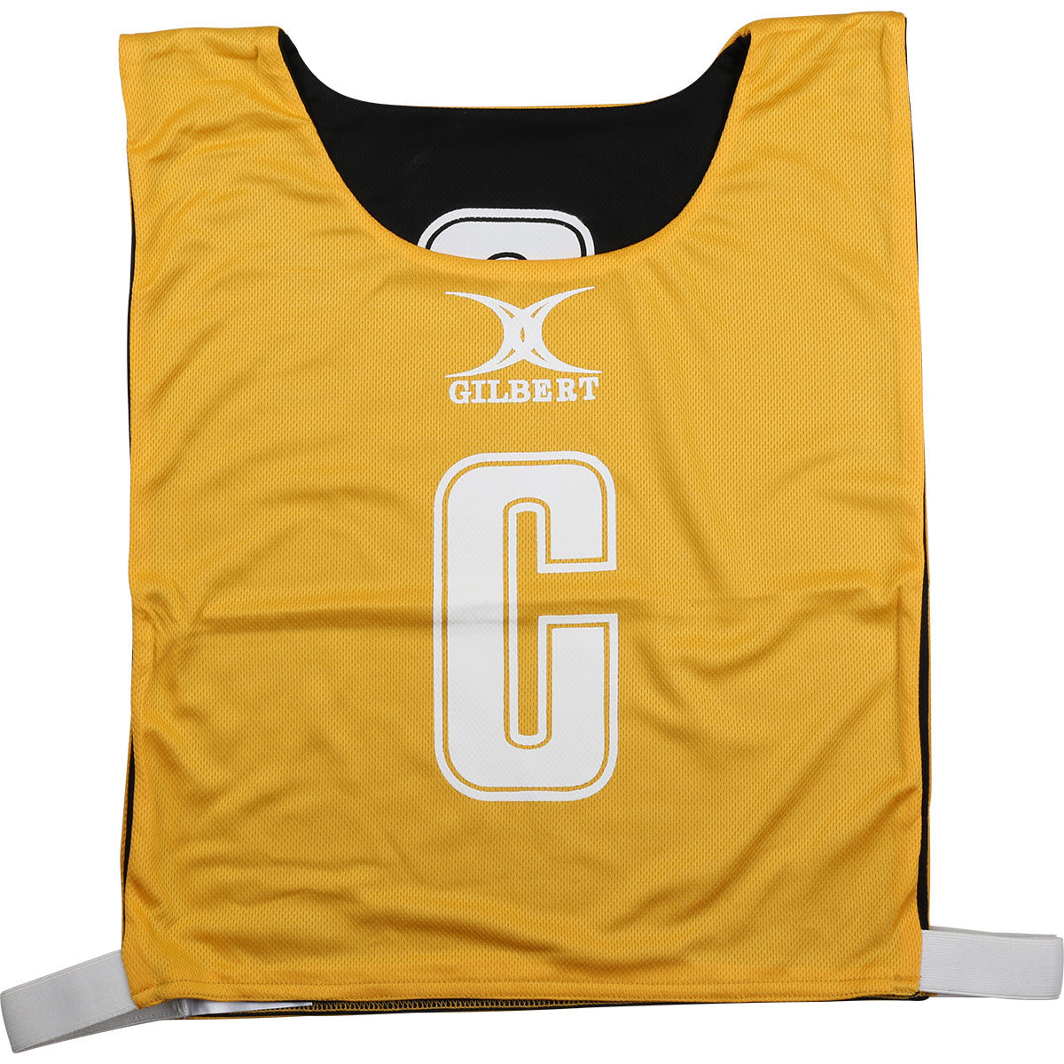 Gilbert Set of 7 Reversible Netball Bibs (Amber/Black)