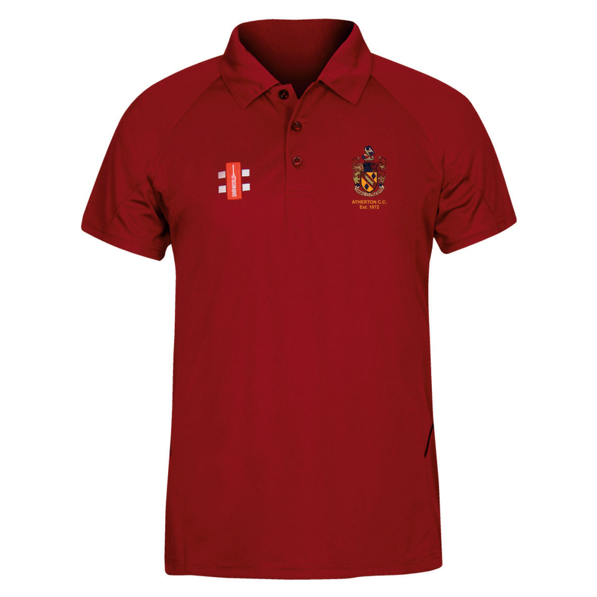 Atherton CC Gray Nicolls Matrix Polo Shirt (Maroon)