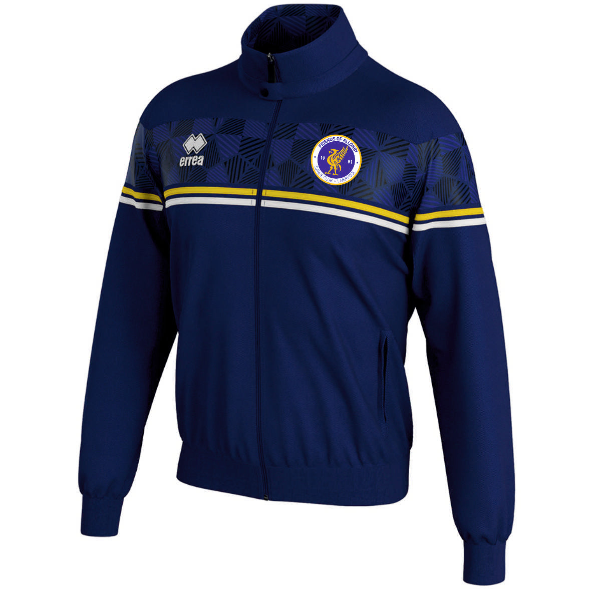 Friends Of Allonby Canoe Club Errea Donovan Full-Zip Jacket (Navy/Yellow/White)