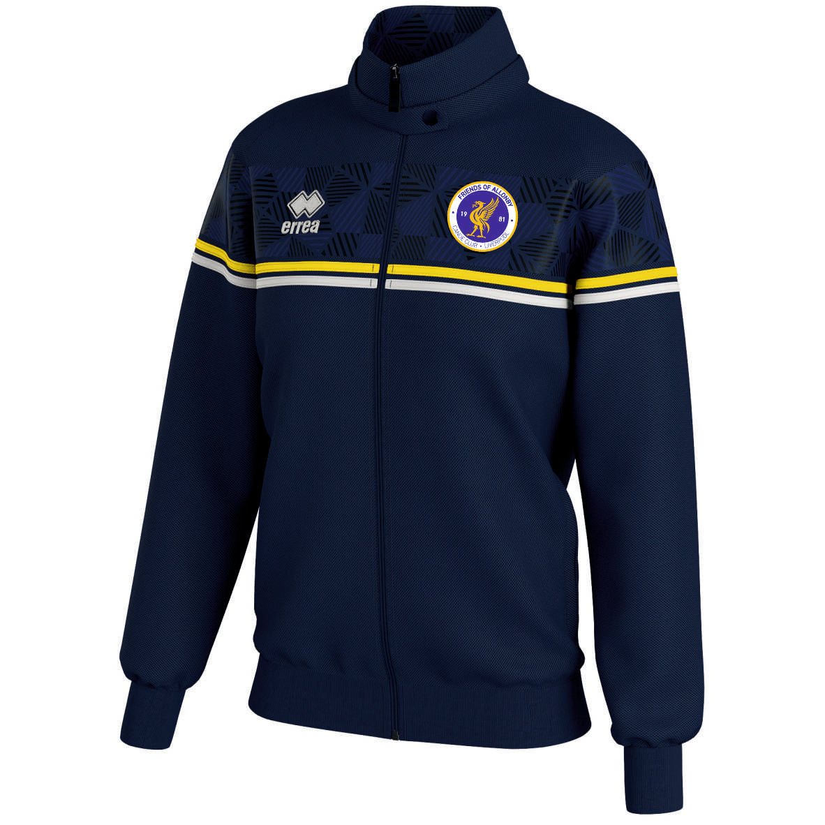 Friends Of Allonby Canoe Club Errea Women's Diana Full-Zip Jacket (Navy/Yellow/White)