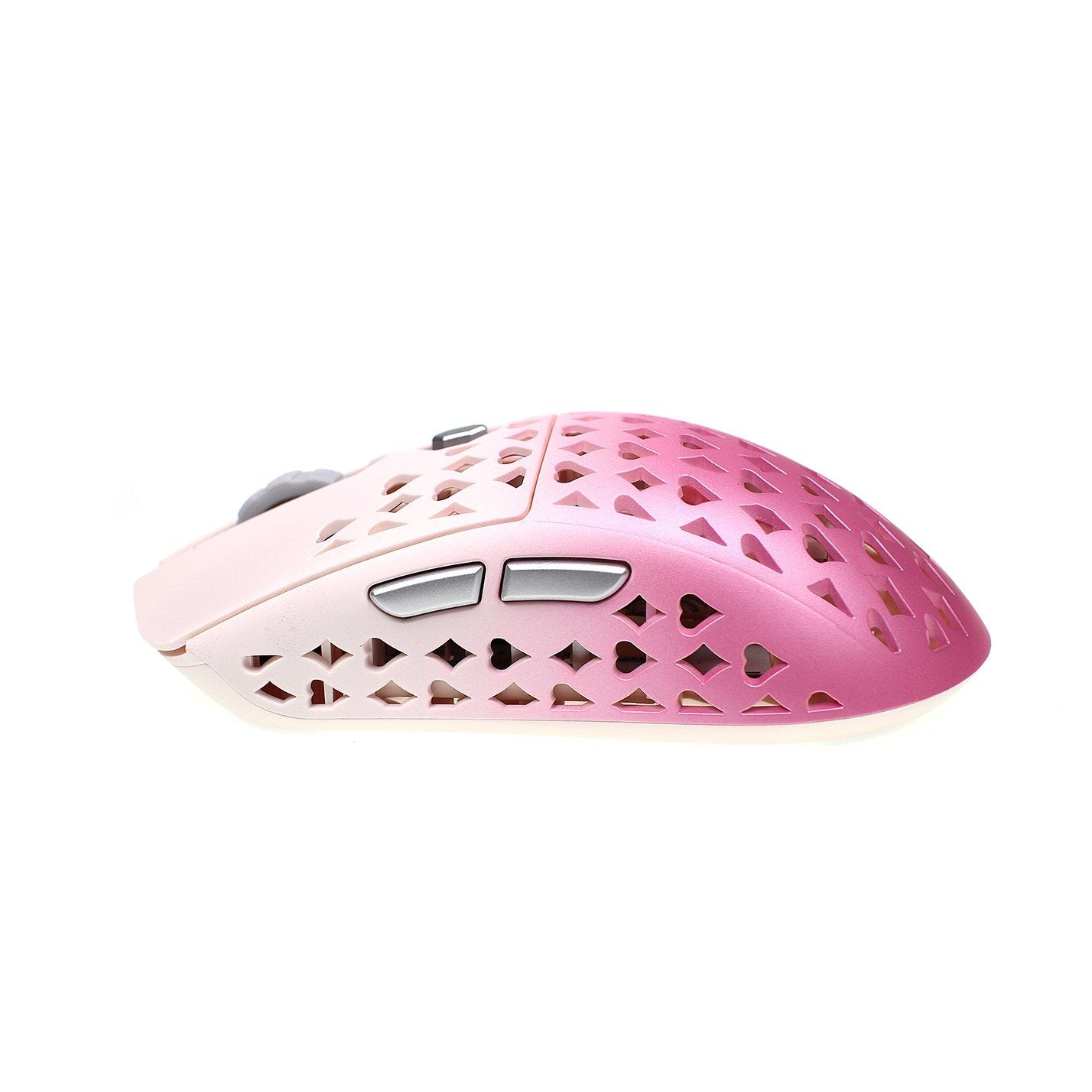 white pink gaming mouse