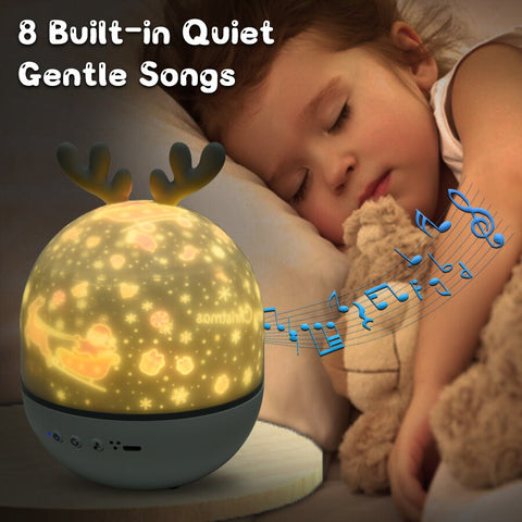 Deer Night Light Projector with Music