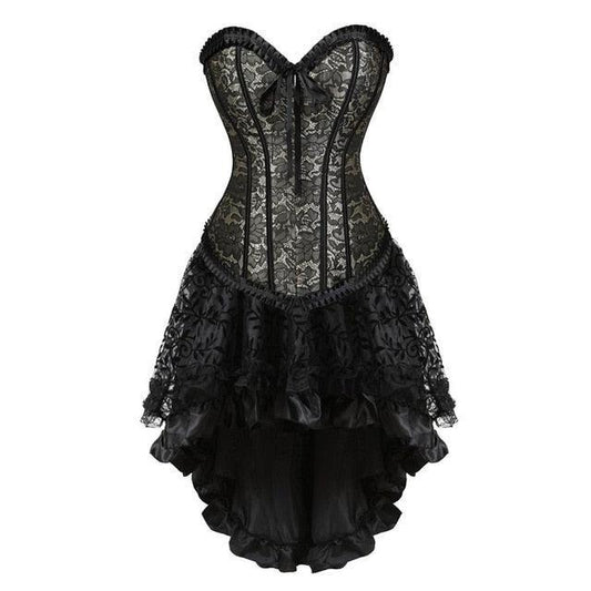 Vintage Victorian Gothic Corset Dress – The Burner Shop