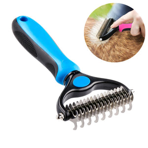 Double-Sided Fur Knot Removal Brush