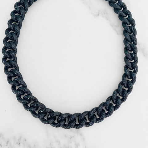 Chunky Black Chain Choker – SHALLA WISTA STUDIO