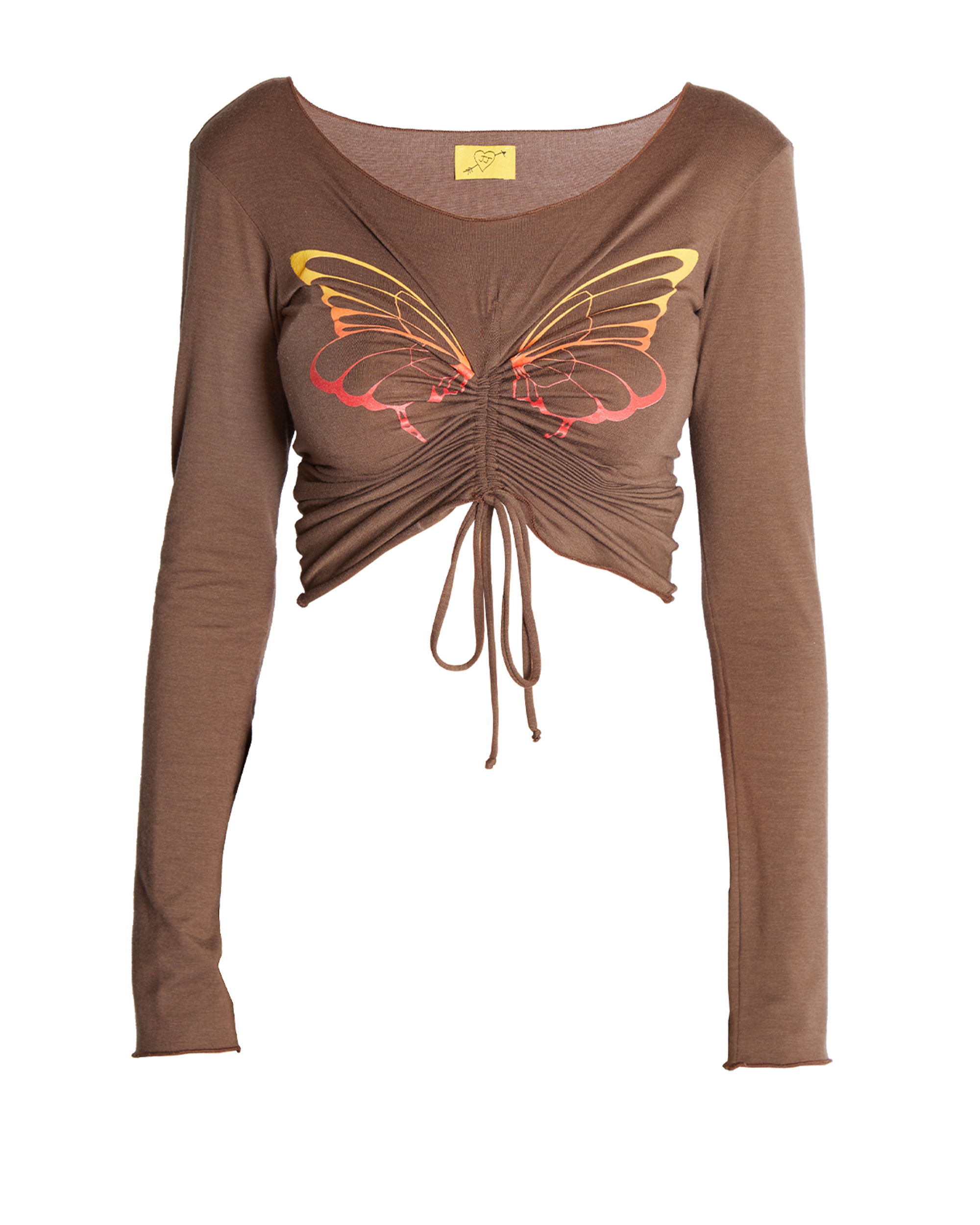 CHOCOLATE BUTTERFLY CINCH LONG SLEEVE