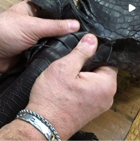 納帕鱷魚皮工藝 柔軟鱷魚皮 soft crocodile leather