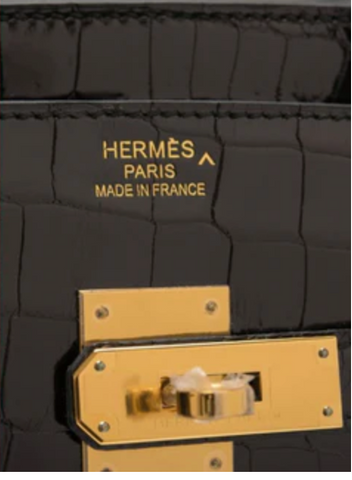 HERMES logo辨別鱷魚皮品種