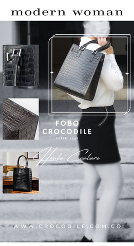 For formal occasions, such as business meetings or important events, choosing a classic and elegant crocodile leather handbag is ideal. Pair it with a slim-fitting suit or skirt for a professional and elegant look. Choose a bag in a neutral tone, such as black or gray, to coordinate perfectly with different colored outfits.