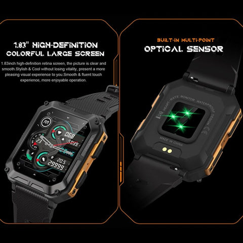 Modern sports watch analyzes movement and heart rate variability