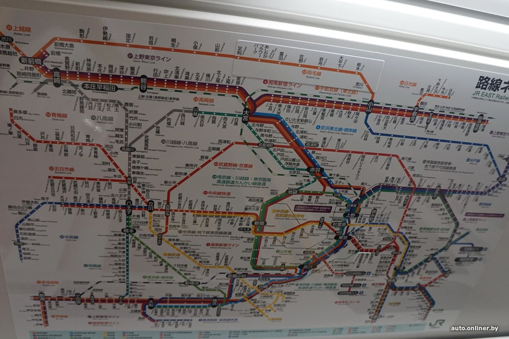 After a first glance at the map of Tokyo, Tokyo begins to feel dizzy.