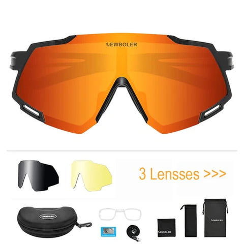 Yellow or orange lenses are popular among cyclists