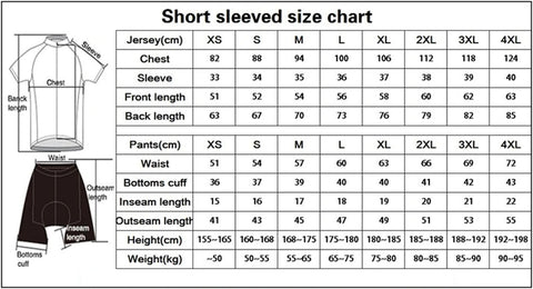 Short Sleeve Jersey 5D Gel Pad Bib Shorts Suit