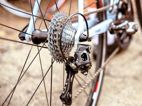 bicycle with several gears