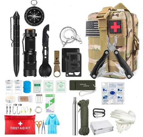 Camping Hiking Survival First Aid Kit Military IFAK Full Set
