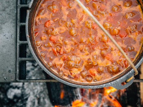 Canned Soup or Chili camping