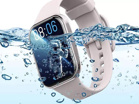 Modern waterproof sports smartwatch combines advanced technology and reliable water resistance