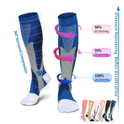 Running Compression Socks Stockings 20-30 mmhg Men Women Sports Socks for Marathon Cycling Football Varicose Veins Bikewest.com 