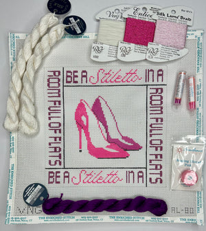 Be a Stiletto with threads - Needlepoint Destashing