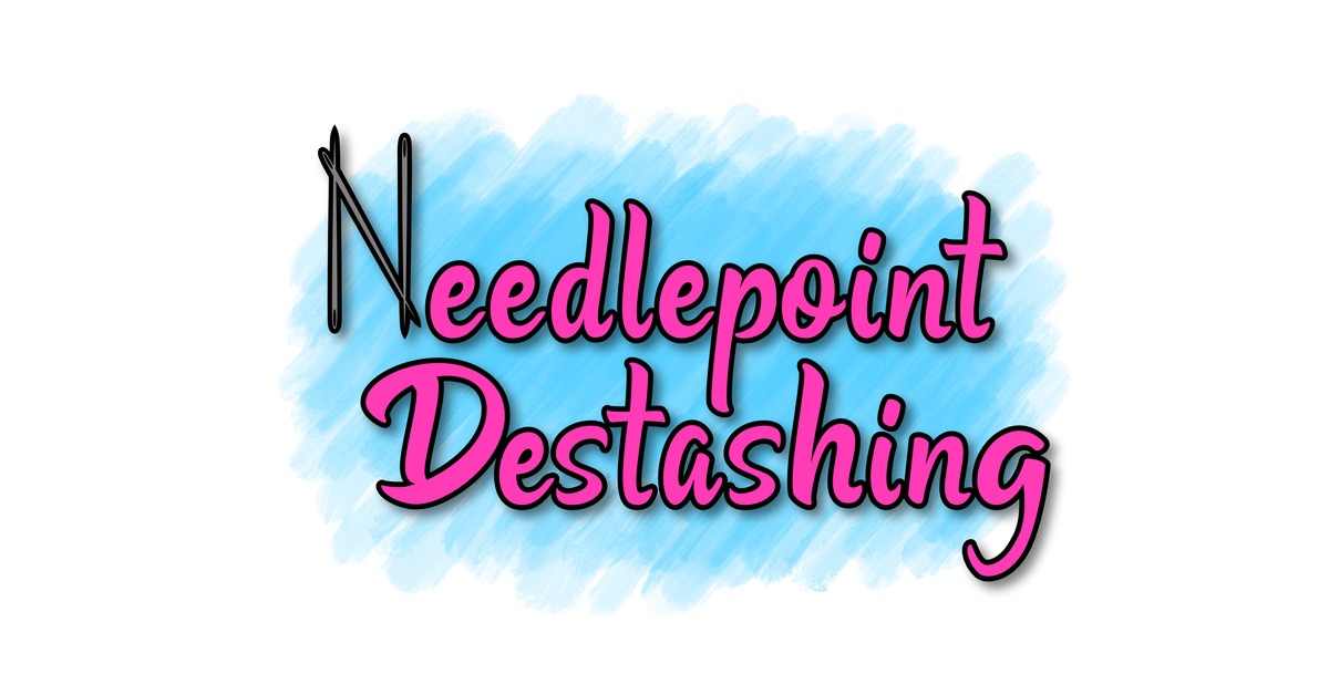 Logo Bead/Needle Case  Needlepoint Destashing