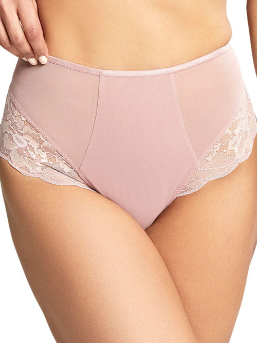 Ladies Firm Control High Waisted Briefs With Satin Panel by Beauforme -  Lord Wholesale Co