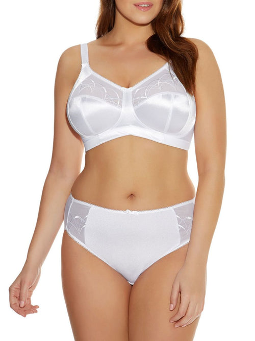 Front Fastening Soft Cup Bra BR597 46D White