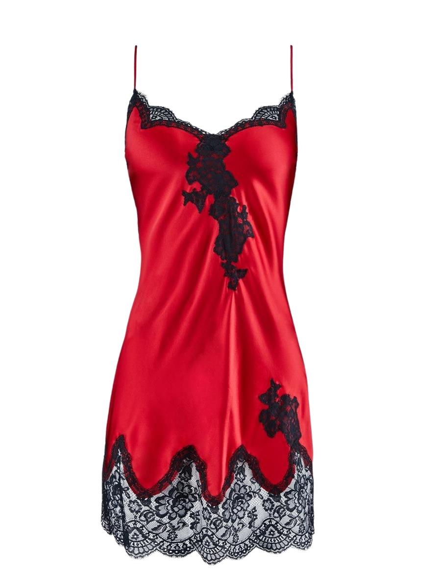 Aubade Toi Mon Amour Silk Nighty Rouge Passion Braforme 7490