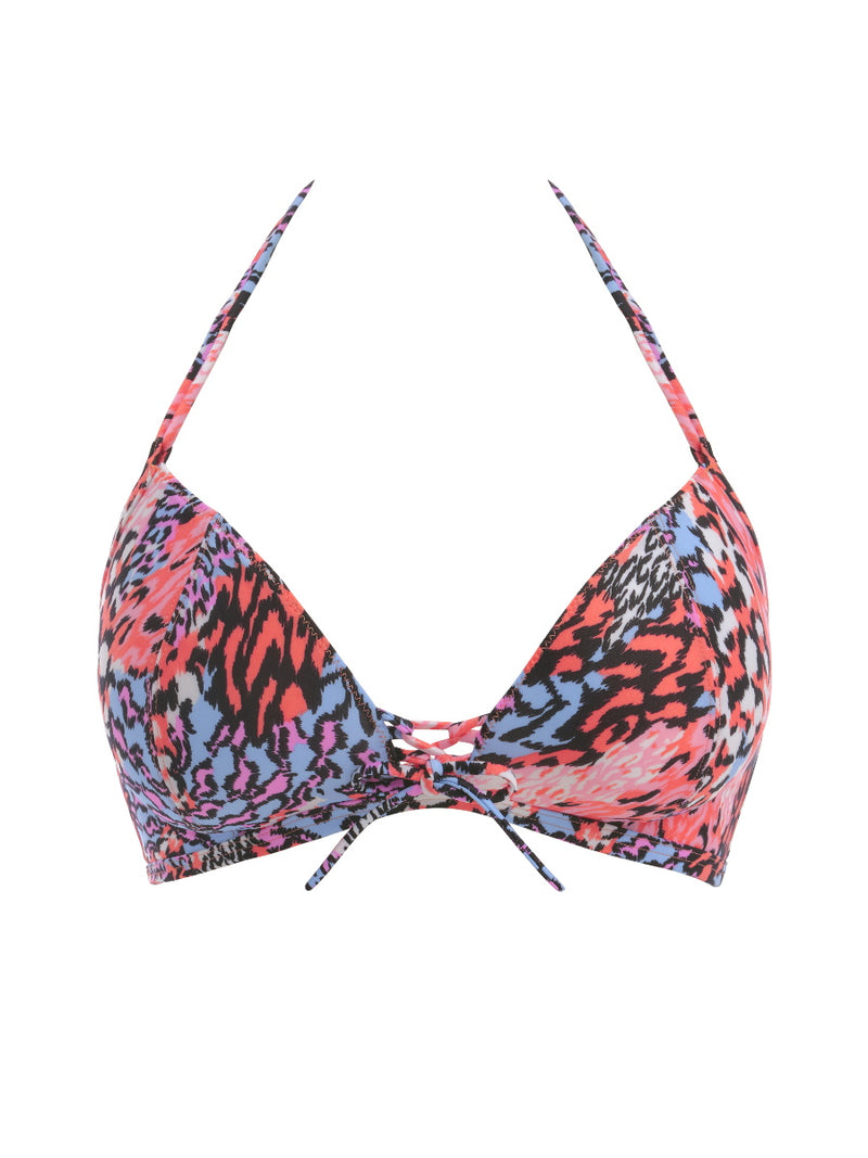 Freya Serengeti Haze Non Wired Triangle Bikini Top - Multi | BraForMe